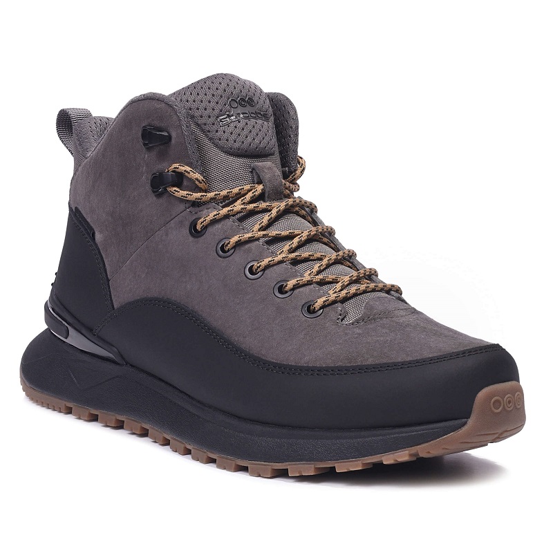 Кроссовки Strobbs с мехом мужские B9439-10 серые