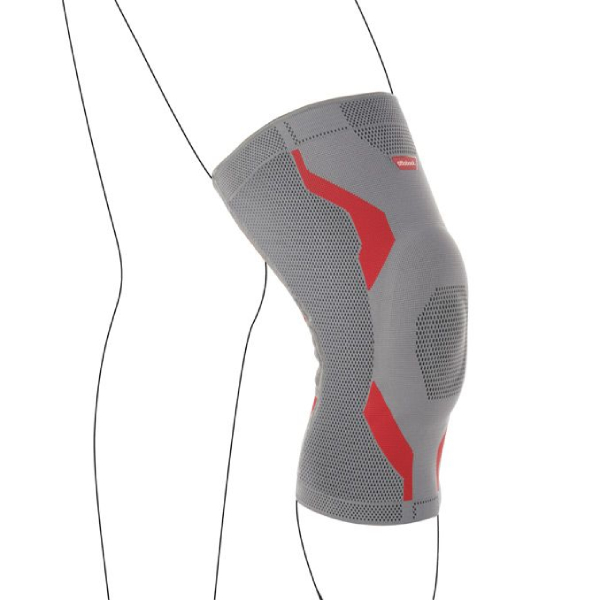 Ортез коленный Ottobock Genu Sensa с силиконовым кольцом 50K15 V-Max на широкое бедро серый