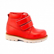 Ботинки Мега Ортопедик утепленные для девочек 311 23 красные.